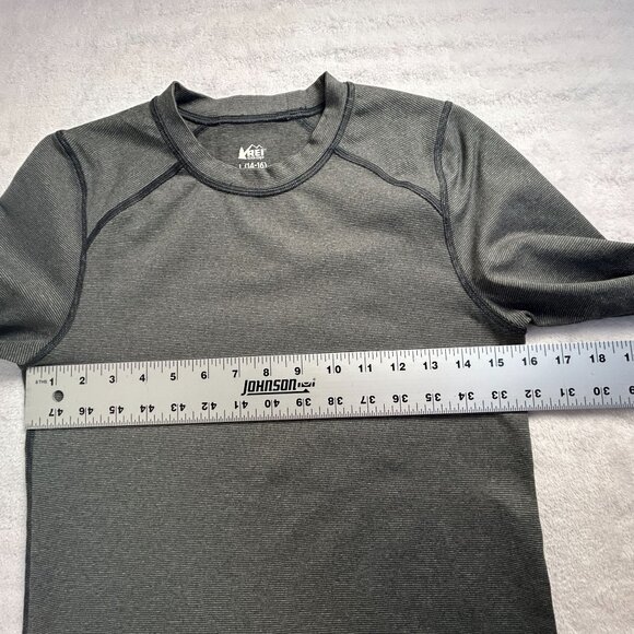 REI Co-Op Kids Long-Sleeve Base Layer Top Gray Large (14-16) Pullover Outdoor - Picture 5 of 6